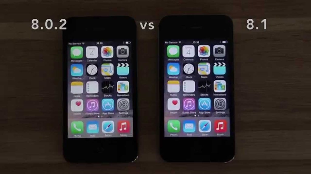 iOS 8.0.2 vs iOS 8.1 on iPhone 4S