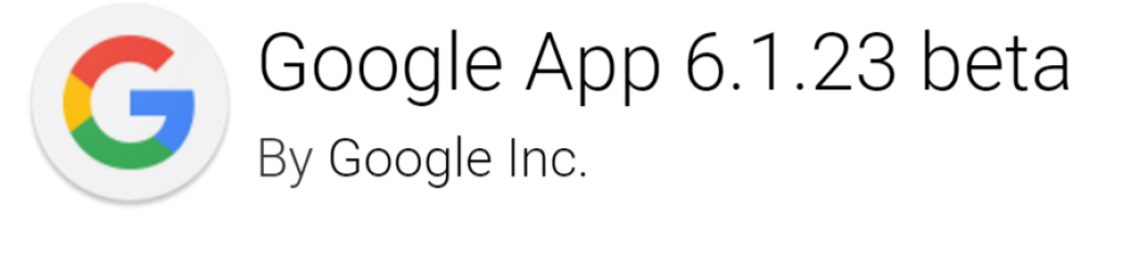 Google App 6.1.23 beta APK