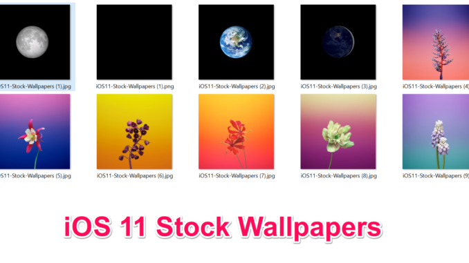 IOS 11 Stock Wallpapers GM Leaks