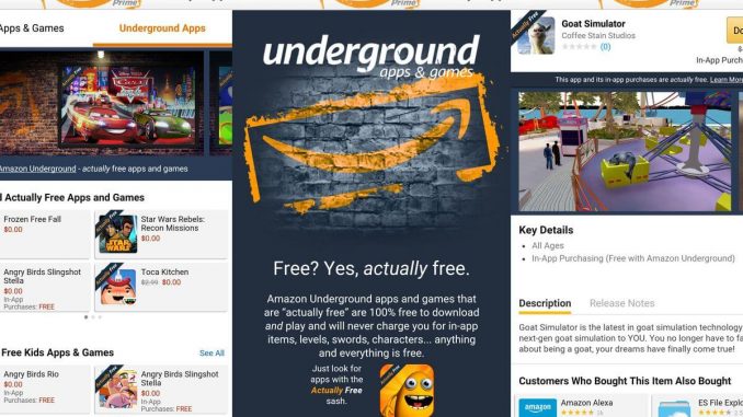 Amazon Underground Shopping App Apk