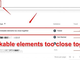 Clickable elements too close together Wordpress fix Google Search Console