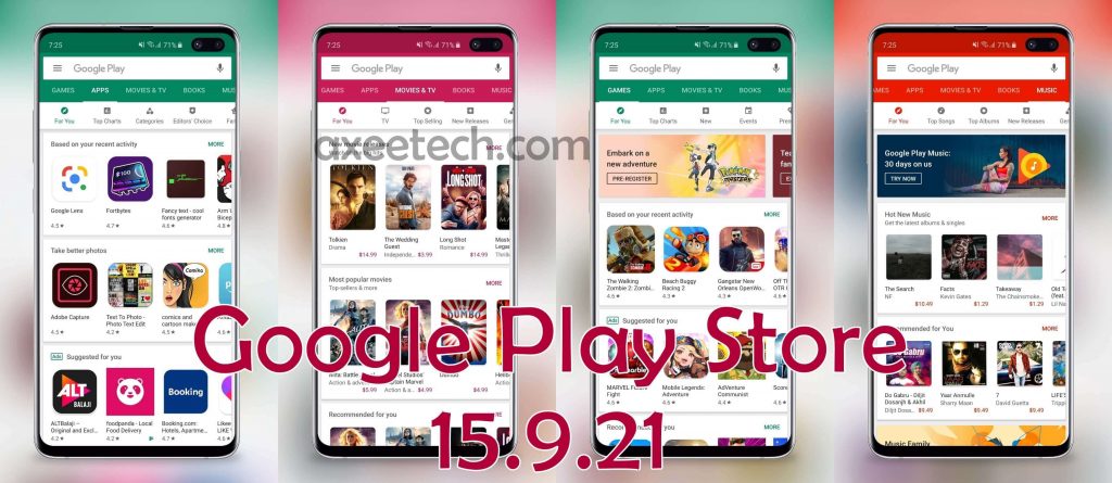 Google Play Store 15.9.21 Apk July 2019