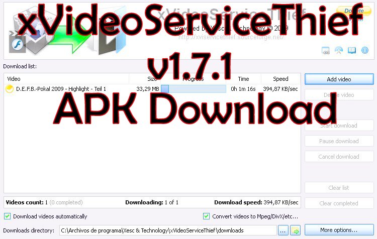 xVideoServiceThief 1.7.1 Apk Download