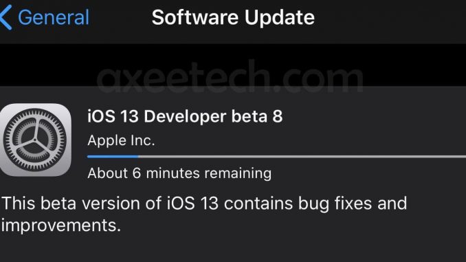 iOS 13 Beta 8 ipsw Download Link Iphone