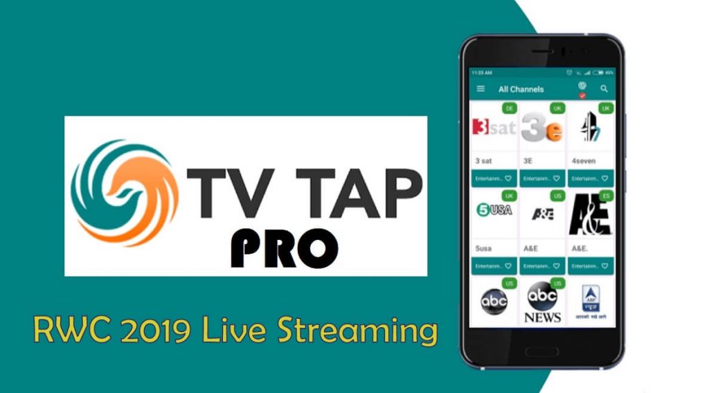 TvTap apk RWC 2019 Live Streaming
