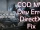 Dev Error 6068 COD MW Fix 2019
