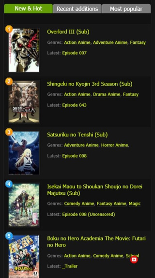 Kissanime apk for Android
