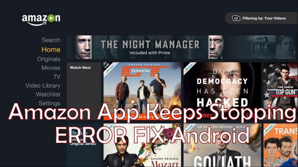 Amazon App Keeps Crashing Fix Android