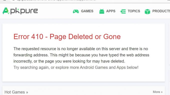 Apkpure.com removes Remove China Apps Apk