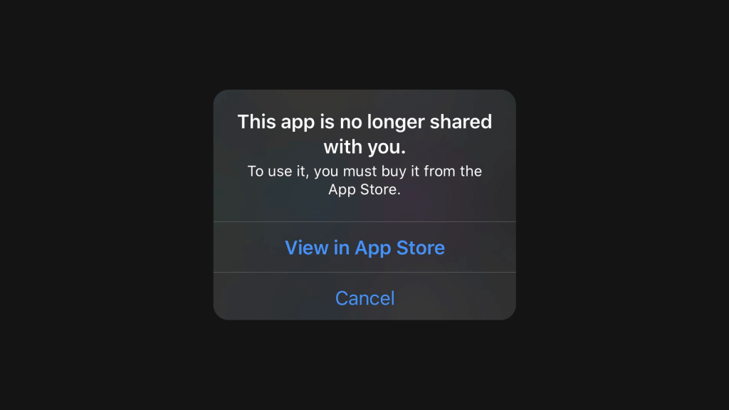 This app is not shared with you YouTube error fix
