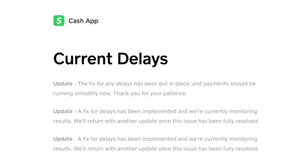 Cash App Pending delay