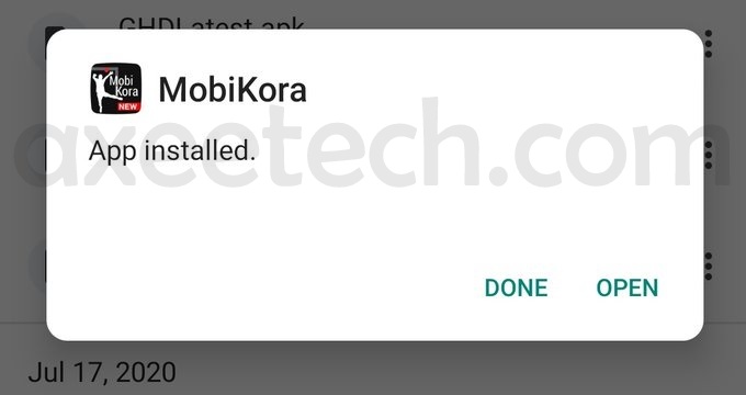 Mobikora Apk Installation on Android