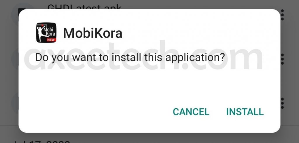Mobikora Installation on Android