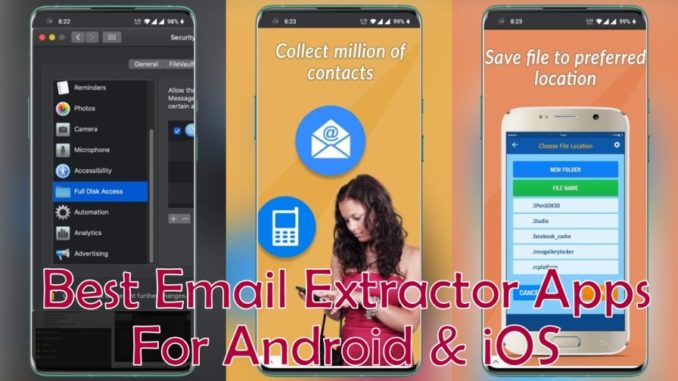 Email Extractor Apps for Android and iPhones