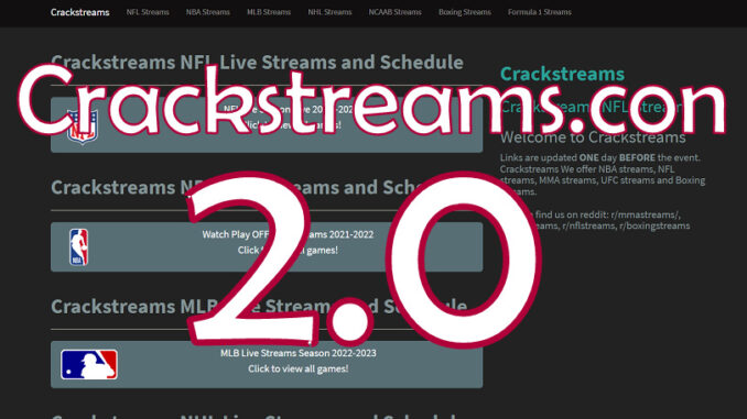 Crackstreams.con 2.0