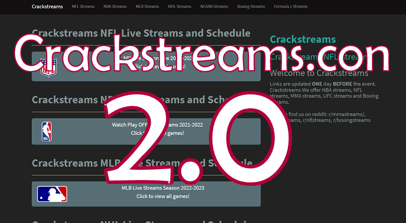 Crackstreams.con 2.0