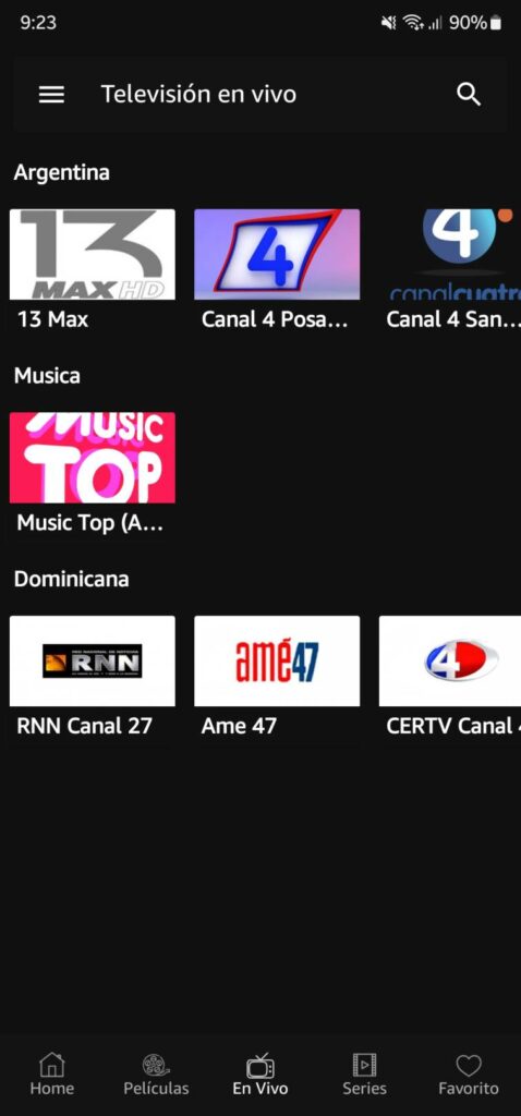 Cuevana 3 Live IPTV Channels