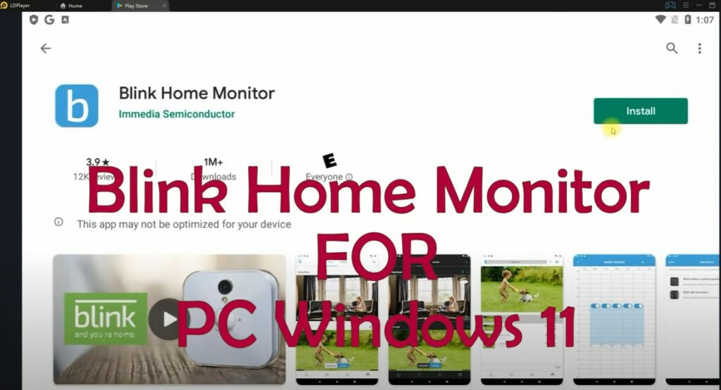 Blink Home Monitor for PC windows 11