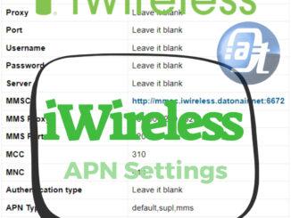 iWireless APN Settings