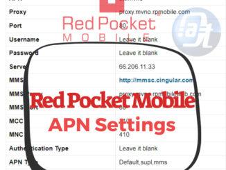 Red Pocket Mobile APN Settings