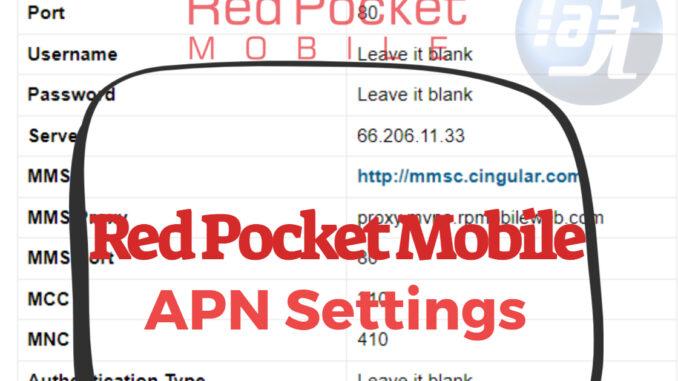 Red Pocket Mobile APN Settings