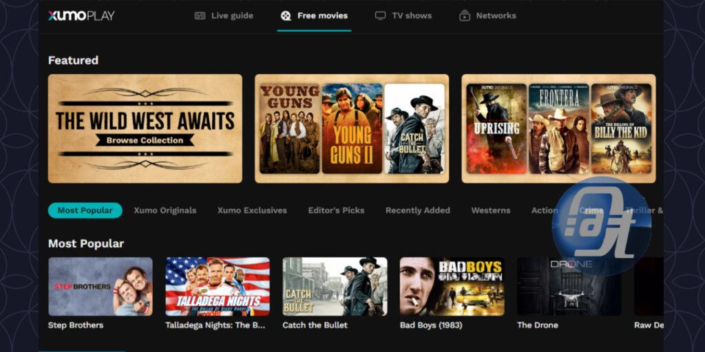 Xumo - Alternative best free movie streaming site