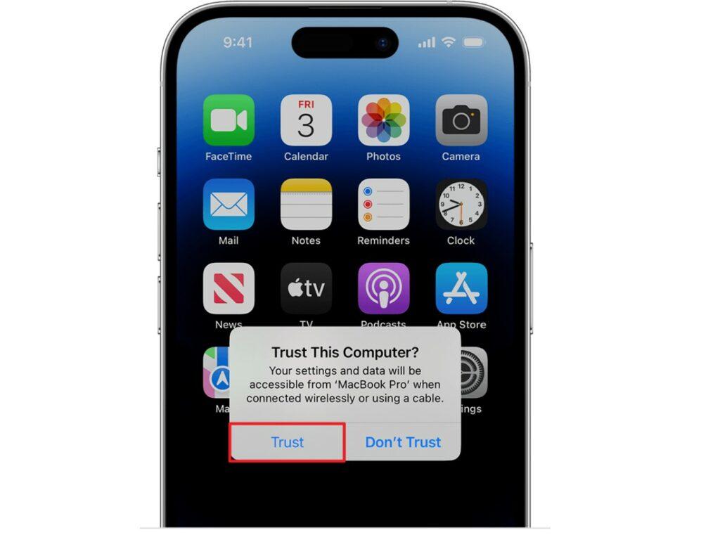 iPhone Trust Tab