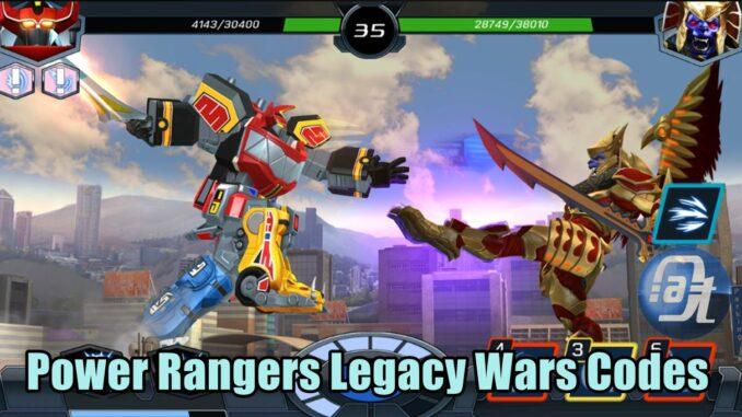Power Rangers Legacy Wars Codes