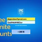 Get 100% Working Free Fortnite Accounts with Email & Passwords. Free Fortnite Accounts