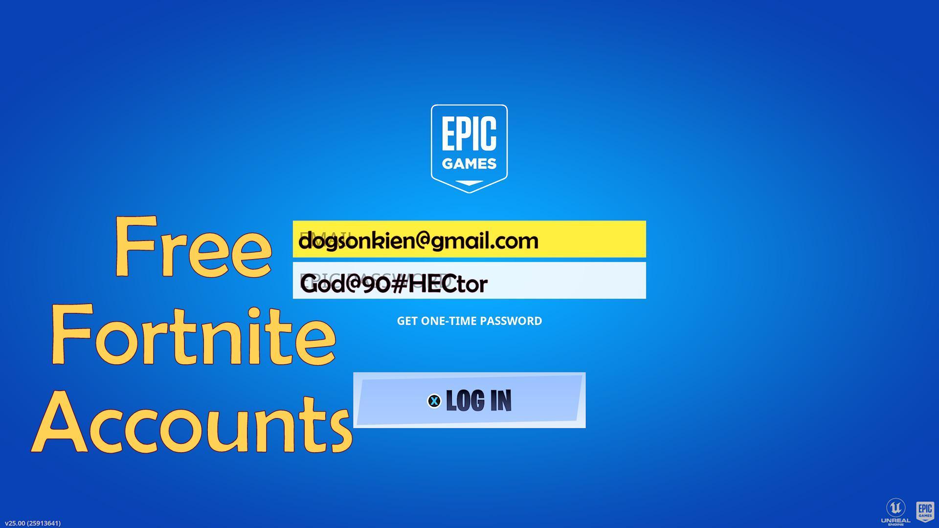 Free Fortnite Accounts