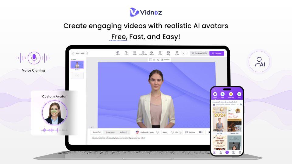 Vidnoz AI Review: Free AI Video Generator for Seamless Video Content 1 Vidnoz AI