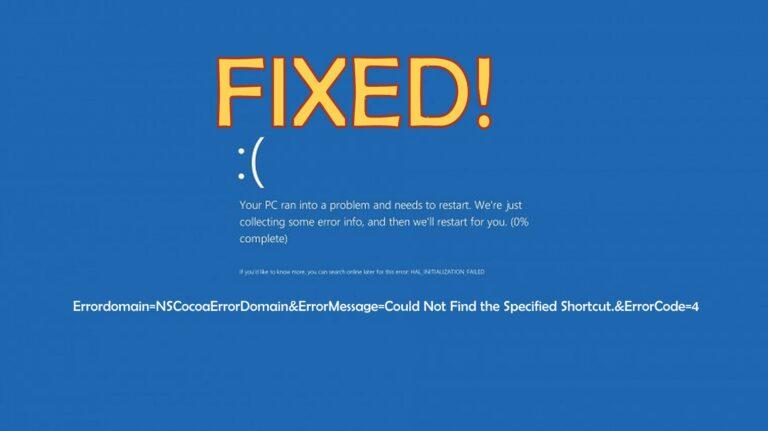 Errordomain=NSCocoaErrorDomain&ErrorMessage=Could Not Find the Specified Shortcut.&ErrorCode=4