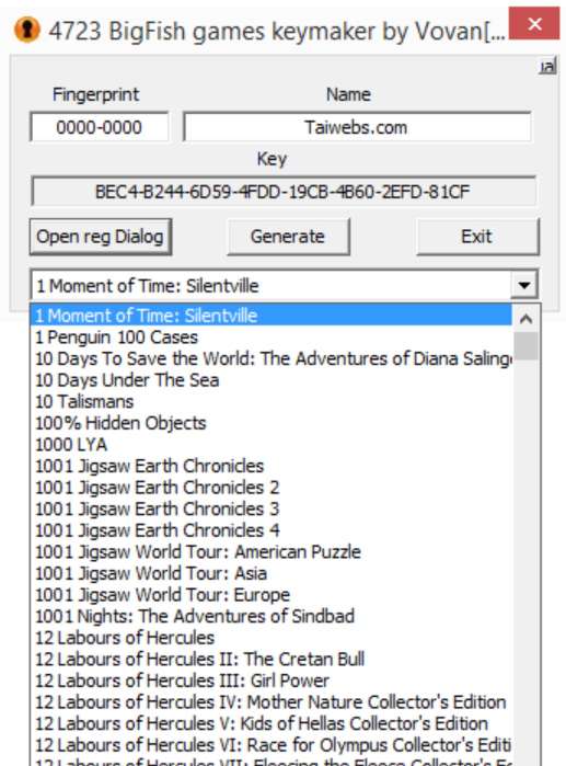 Big Fish Games Codes Generator Key