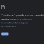 err_ssl_protocol_error fixed for now