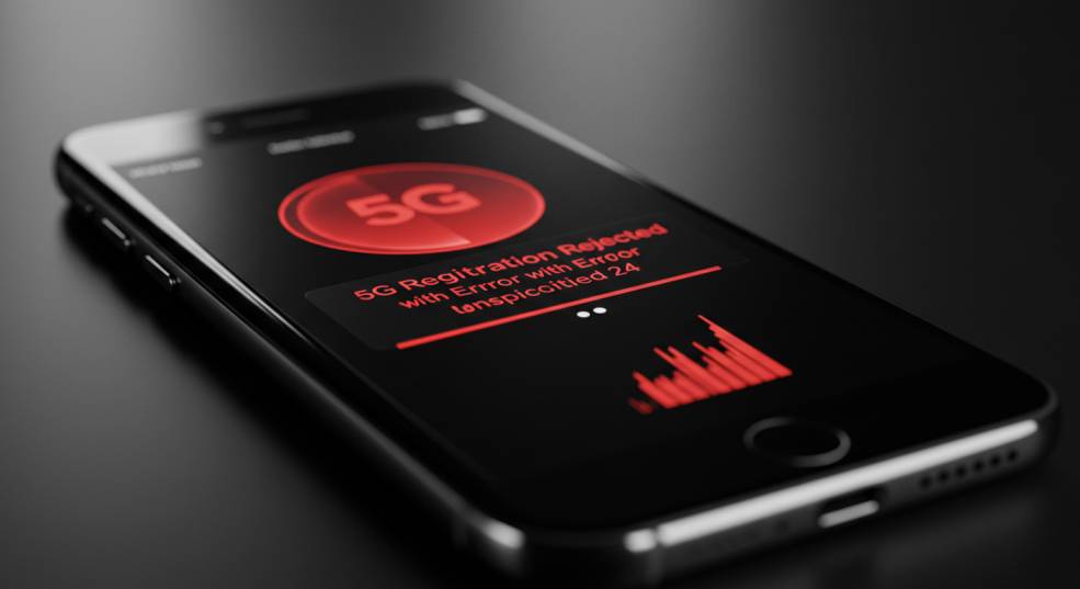 Error Fixed: 5G Registration Rejected with Error Unspecified 24 1 5G Registration Rejected with Error Unspecified 24