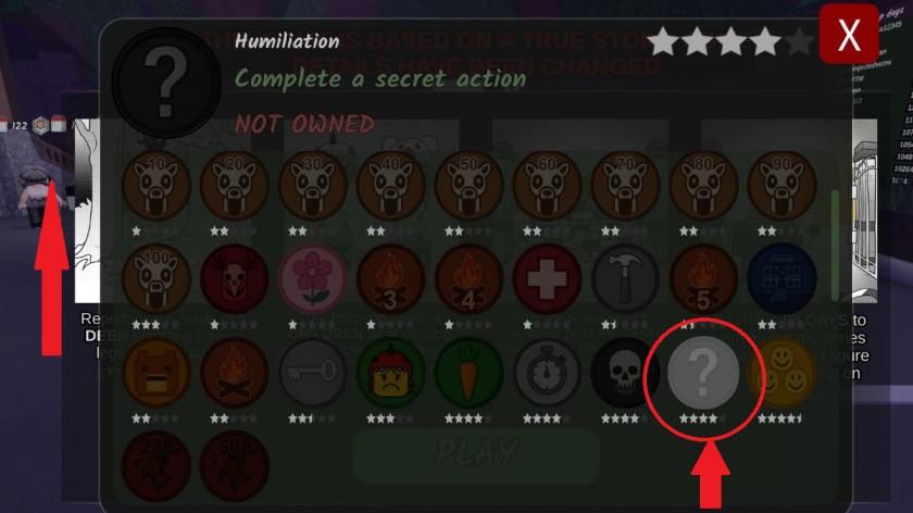 Humiliation badge: What's the Secret Action in 99 Nights in the Forest 2 Humiliation badge What's the Secret Action in 99 Nights in the Forest