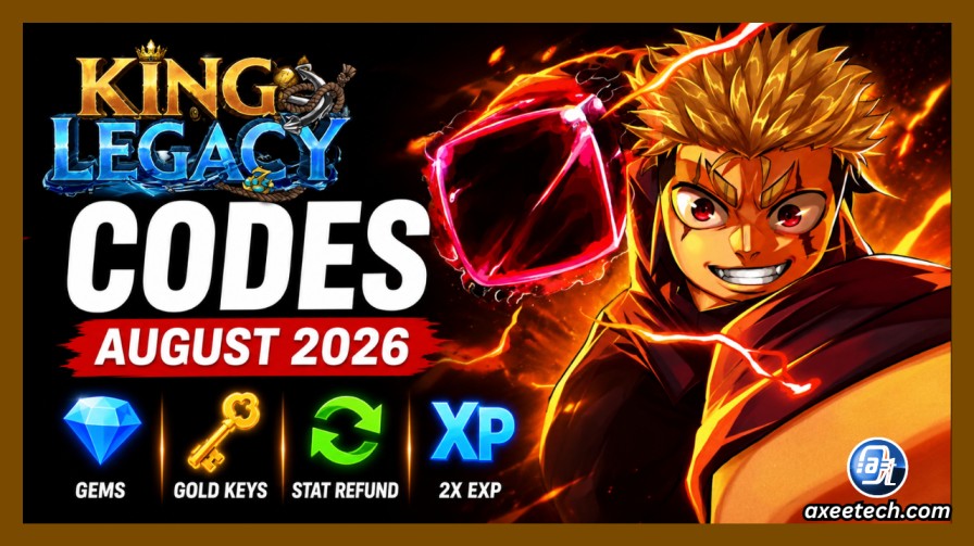Roblox King Legacy anime action poster showing characters wielding Devil Fruit powers and swords
