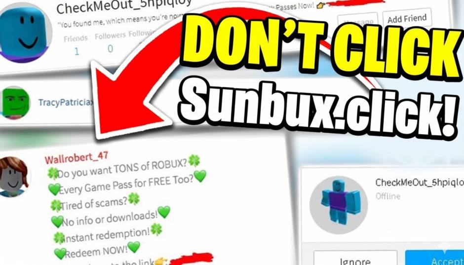 Sunbux.click Warning: Don't Fall For Free Robux Scam 1 Sunbux.click Scam Exposed