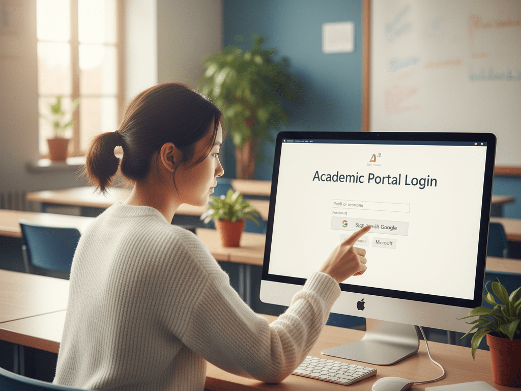 Show how students sign in with Google.