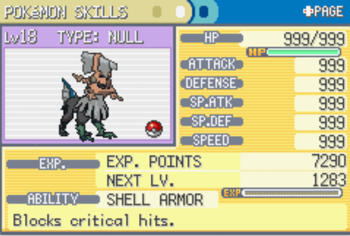 Pokémon Nameless Cheats