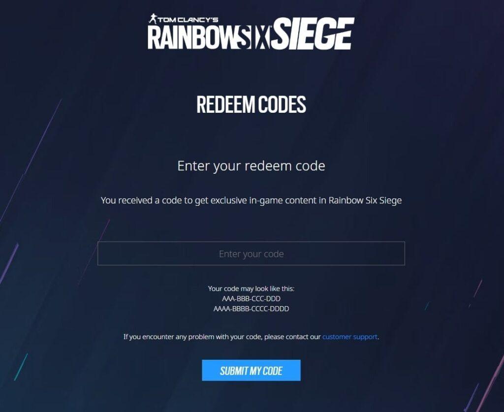 Rainbow Six Siege Redeem Codes