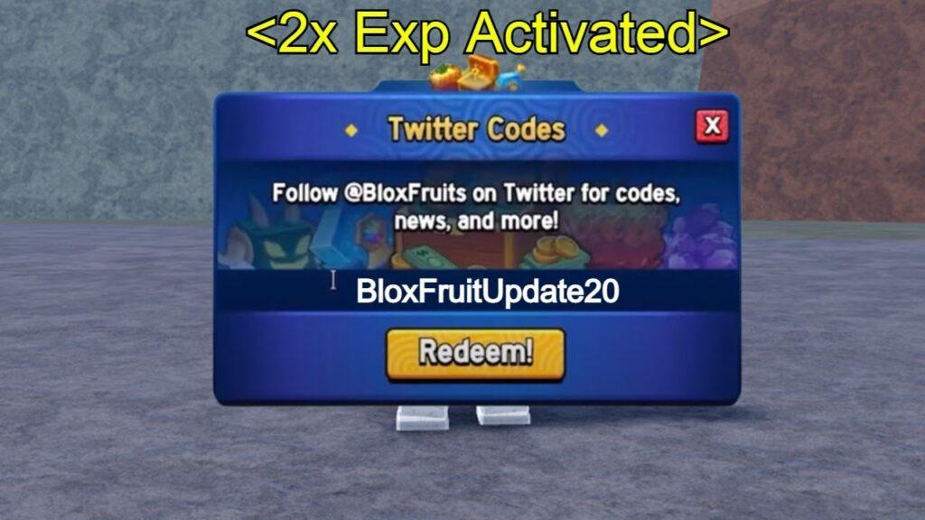 Blox Fruit 2X Exp Codes all active