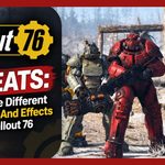 Power armor character standing in front of a mushroom cloud explosion in Fallout 76