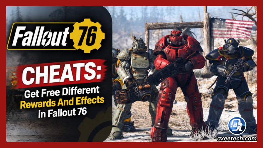 Power armor character standing in front of a mushroom cloud explosion in Fallout 76