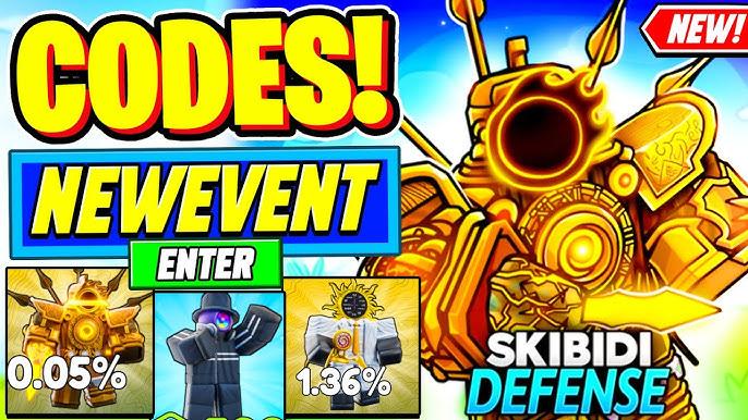 Skibidi Defense Codes