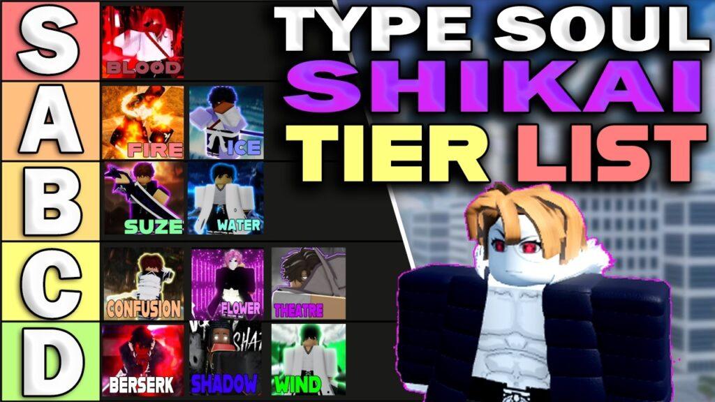 Type Soul Shikai Tier List for 2026: Best Zanpakuto Rankings 1 Type Soul Shikai Tier List