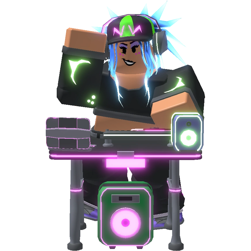 Neon Rave DJ Speakerm