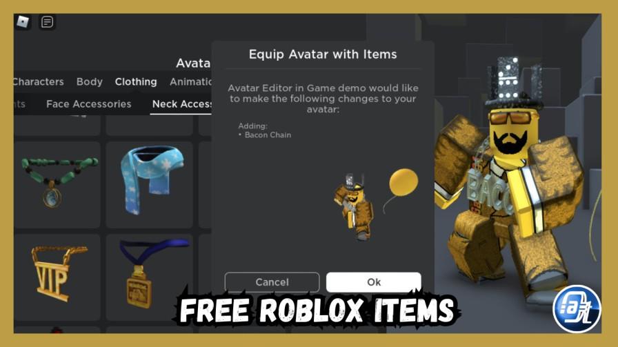 Roblox Avatar Shop free items trick how to find free accessories without Robux