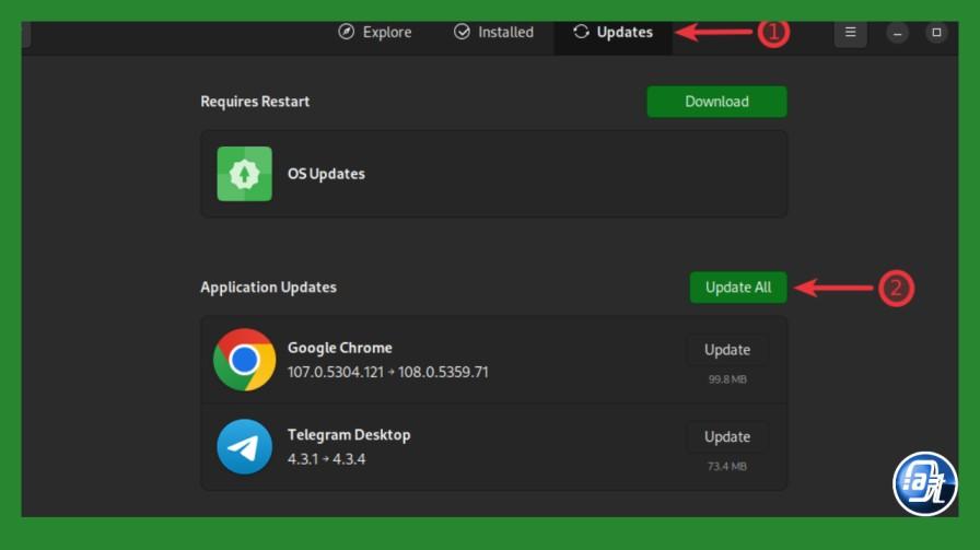 Screenshot of flatpak update org.vinegarhq.Sober completing successfully in terminal