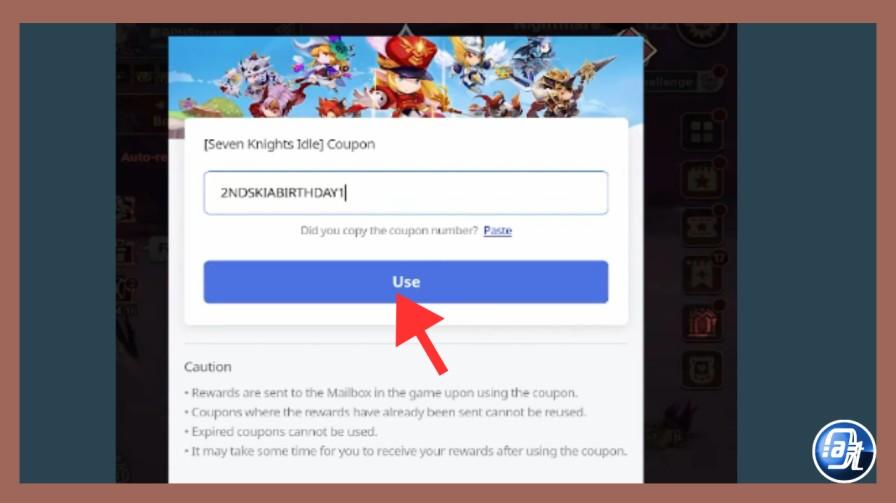 Seven Knights Idle Adventure website redemption method — Netmarble coupon page member code entry